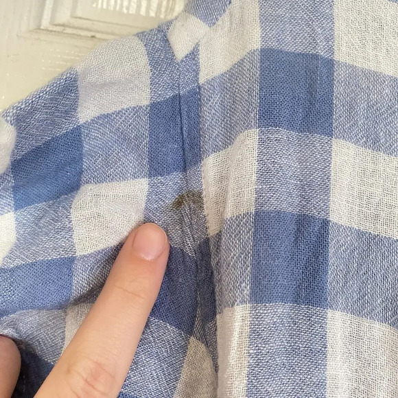 RAILS Brigitte Wrap Dress in Periwinkle Check Size Small - Picture 6 of 9